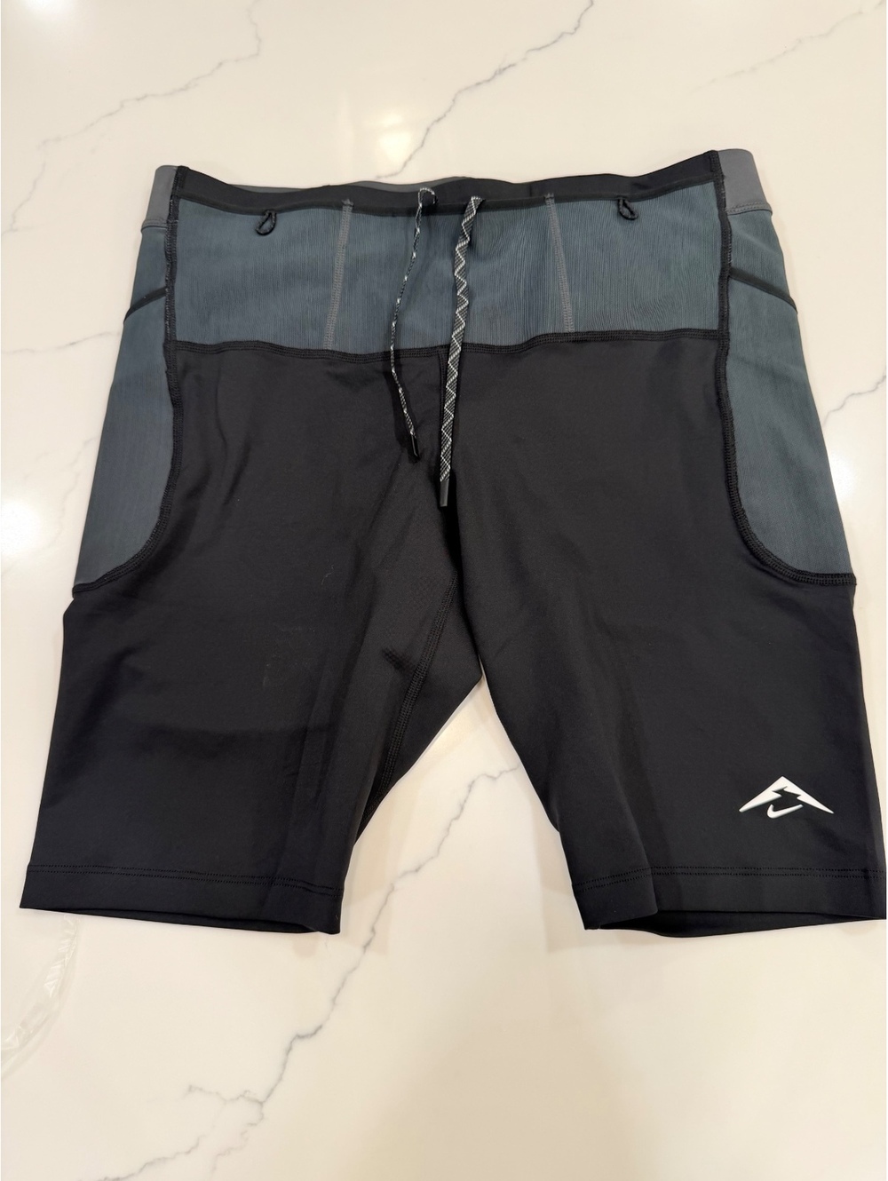NEW $90 Nike Trail Running Tights Shorts Lava Loops Dri-Fit ADV Large Black